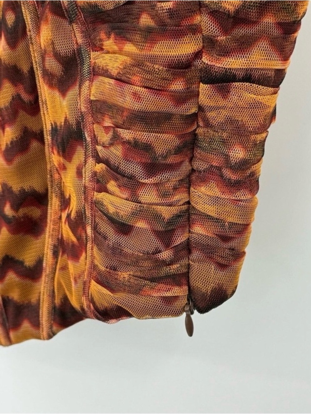 Zara Multicolor Brown Patterned Cropped Tank - Picture 3 of 4